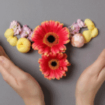 llustration symbolizing a balanced vaginal microbiome and women’s reproductive health.
